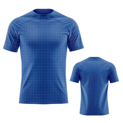 Mockup Camisa Raglan-Masculina-Manga Curta-Gola Redonda-Modelo 005