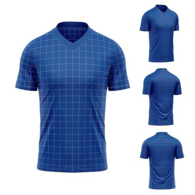 Mockup Camisa Raglan-Masculina-Manga Curta-Gola V-Modelo 002
