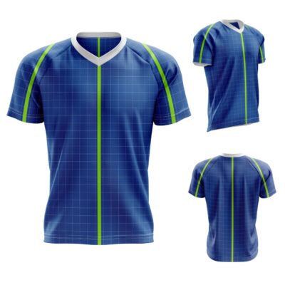 Mockup Camisa Raglan-Masculina-Manga Curta-Gola V-Modelo 004