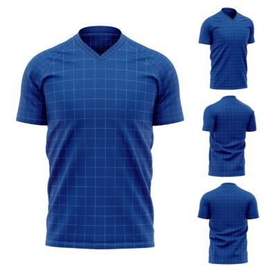 Mockup Camisa Raglan-Masculina-Manga Curta-Gola V-Modelo 007