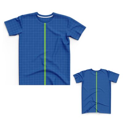 Mockup Camisa Tradicional-Masculina-Manga Curta-Dobrada-Modelo 002