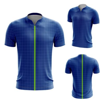 Mockup Camisa Tradicional-Masculina-Manga Curta-Gola Alta-Modelo 001