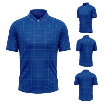 Mockup Camisa Tradicional-Masculina-Manga Curta-Gola Polo-Modelo 001