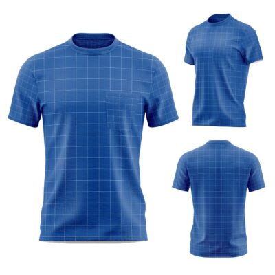 Mockup Camisa Tradicional-Masculina-Manga Curta-Gola Redonda-Modelo 006