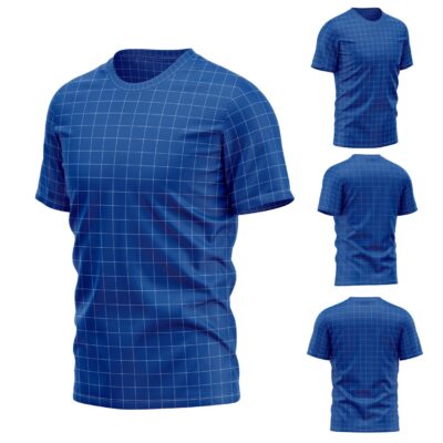 Mockup Camisa Tradicional-Masculina-Manga Curta-Gola Redonda-Modelo 019