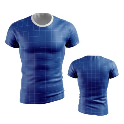 Mockup Camisa Tradicional-Masculina-Manga Curta-Gola Redonda-Modelo 023
