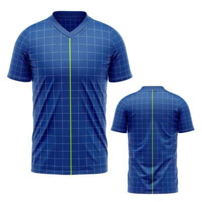 Mockup Camisa Tradicional-Masculina-Manga Curta-Gola V-Modelo 001