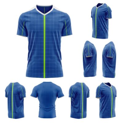 Mockup Camisa Tradicional-Masculina-Manga Curta-Gola V-Modelo 002