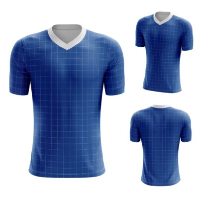 Mockup Camisa Tradicional-Masculina-Manga Curta-Gola V-Modelo 004