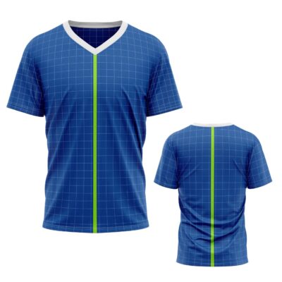 Mockup Camisa Tradicional-Masculina-Manga Curta-Gola V-Modelo 009