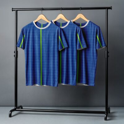 Mockup Camisa Tradicional-Masculina-Manga Curta-com Cabide-Modelo 007