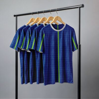 Mockup Camisa Tradicional-Masculina-Manga Curta-com Cabide-Modelo 008