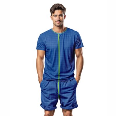 Mockup Camisa Tradicional-Masculina-Manga Curta-com Pessoa-Modelo 008
