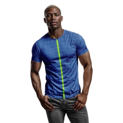 Mockup Camisa Tradicional-Masculina-Manga Curta-com Pessoa-Modelo 016