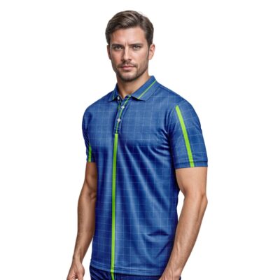 Mockup Camisa Tradicional-Masculina-Manga Curta-com Pessoa-Modelo 027
